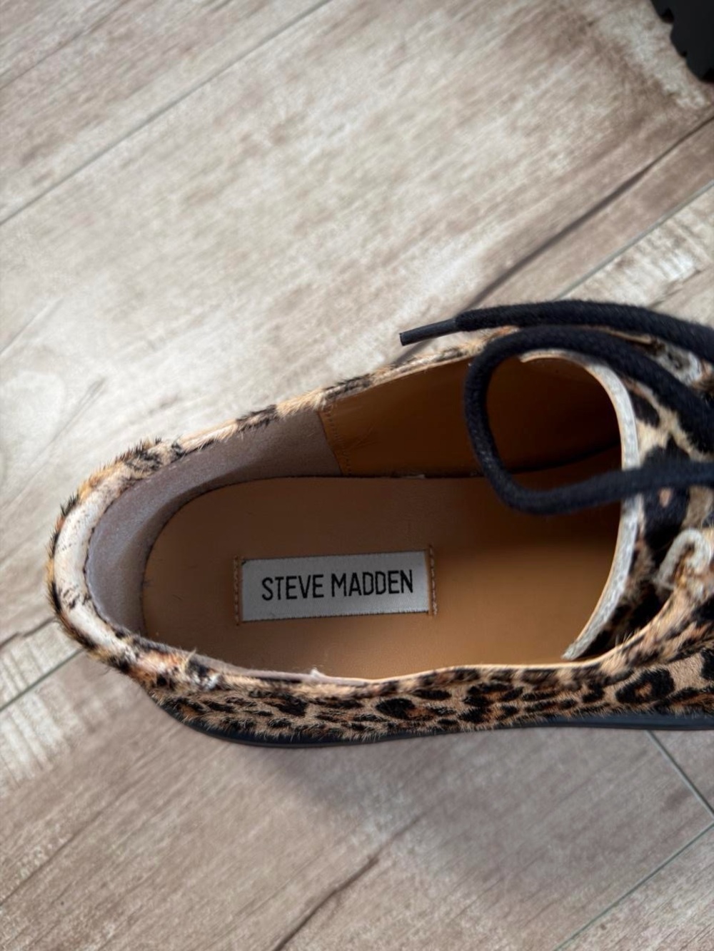Steve Madden leopard-print platform oxfords size 8.5 - Picture 4 of 7